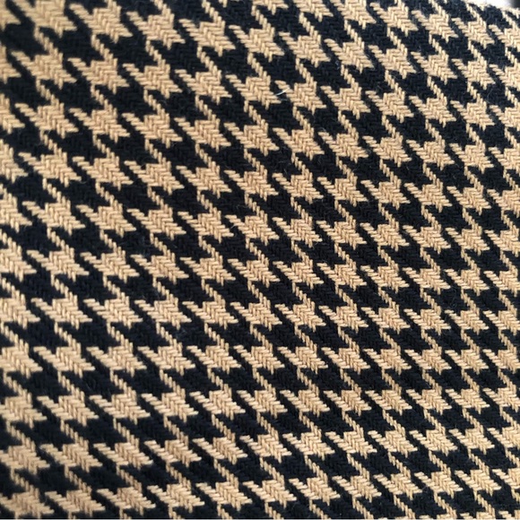 MNG By Mango Basics Houndstooth Blouse Size 2 Brown / Black - Picture 2 of 3